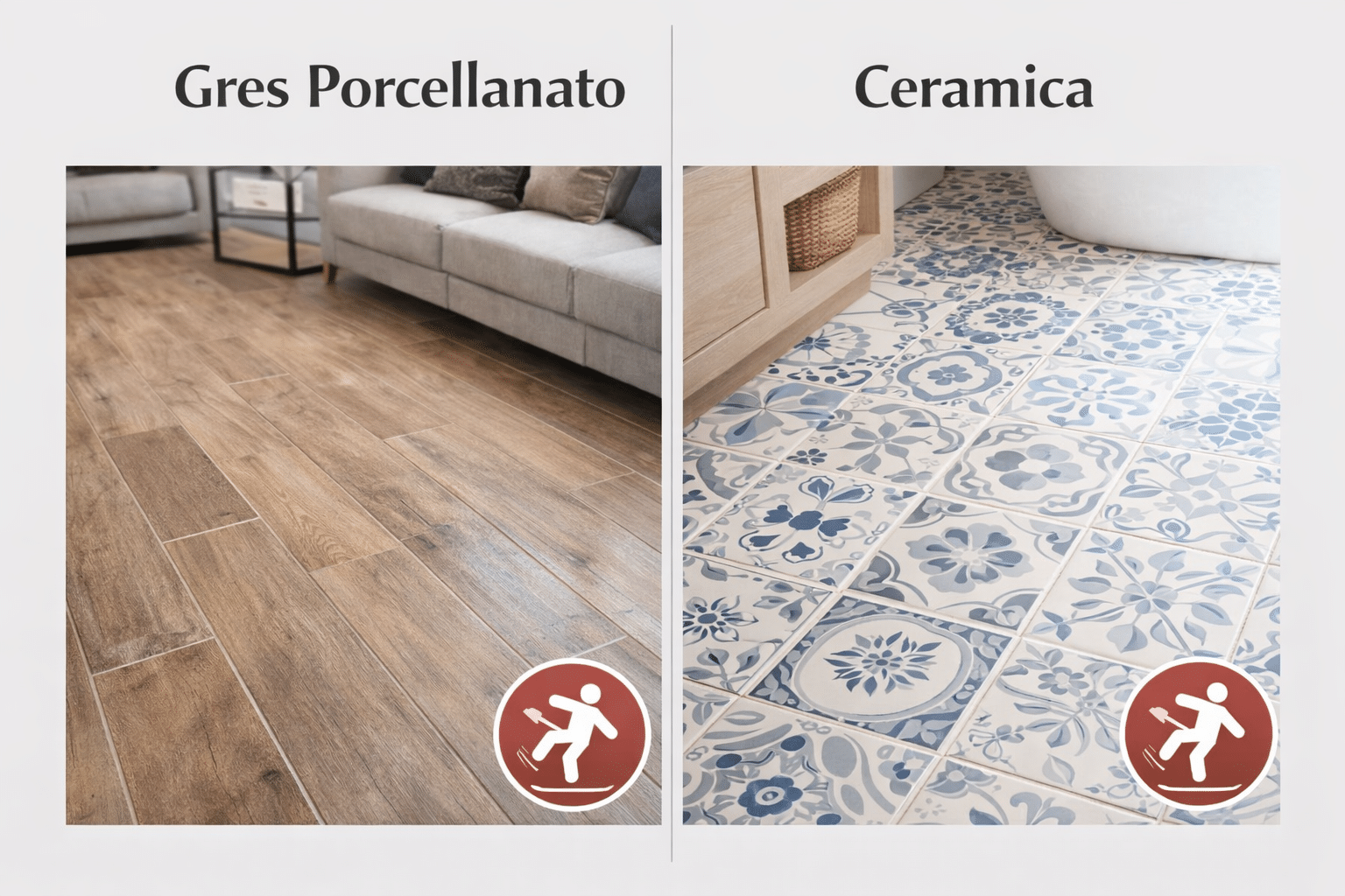 Gres porcellanato o ceramica: differenze e quale scegliere